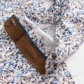 Camisas estampadas de manga larga de algodón antiestático de lujo para hombres